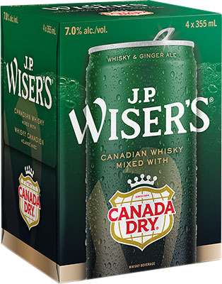 J.P. WISER'S - CANADA DRY WHISKY & GINGER ALE