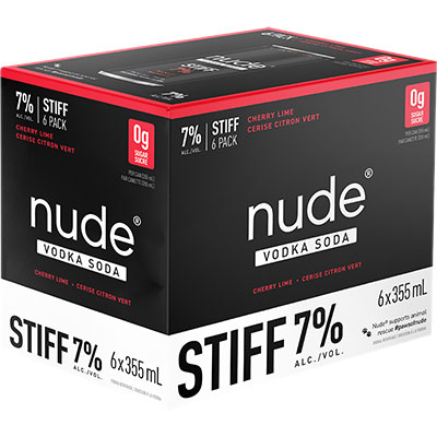 NUDE VODKA SODA - STIFF CHERRY LIME CAN