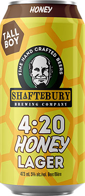 SHAFTEBURY - FOUR TWENTY HONEY LAGER TALL CAN