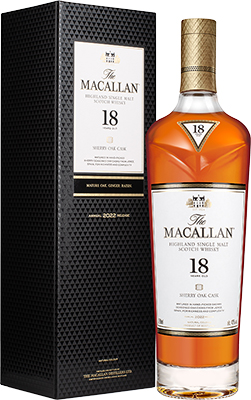 Macallan Sherry Oak 18 Year Old Scottish Whisky Whiskey