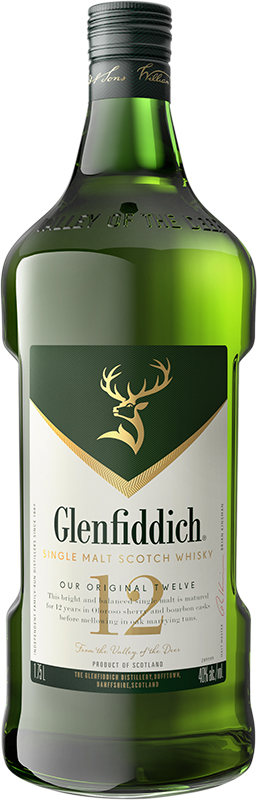 GLENFIDDICH - 12 YEAR OLD Scottish Whisky / Whiskey
