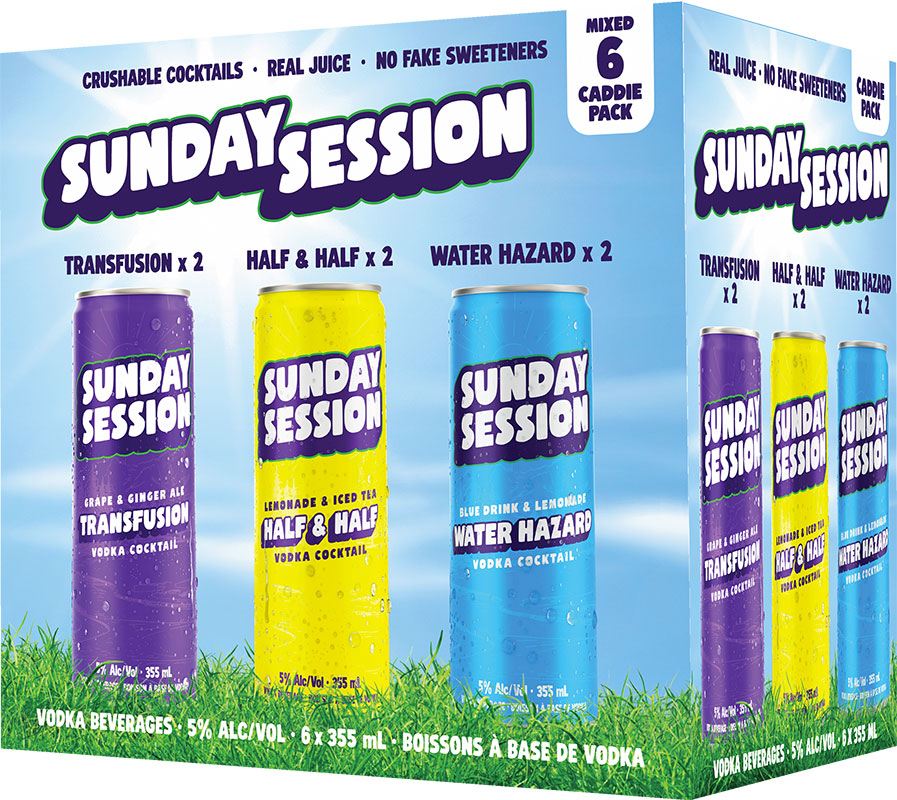 SUNDAY SESSION - CADDIE CAN PACK Canadian Coolers