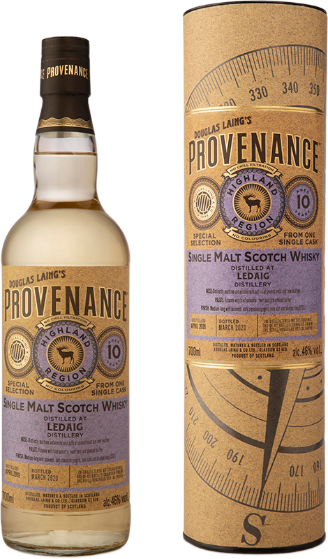 LEDAIG - DOUGLAS LAING PROVENANCE 10 YEAR OLD Scottish Whisky