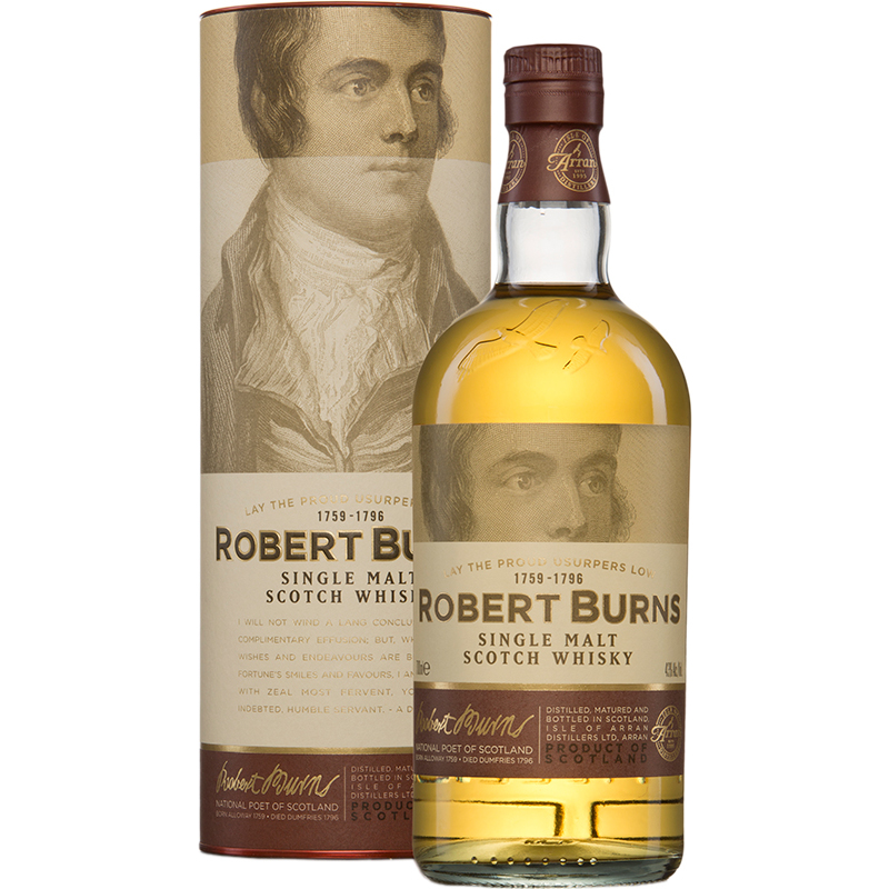 THE ARRAN - ROBERT BURNS Scottish Whisky / Whiskey