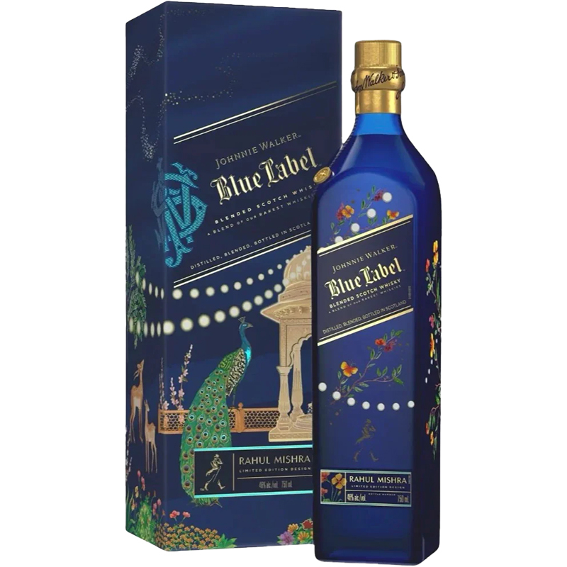 JOHNNIE WALKER - BLUE LABEL FESTIVE EDITION Scottish Whisky / Whiskey