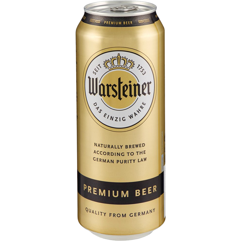 WARSTEINER PREMIUM PILSNER TALL CAN German Import Beer