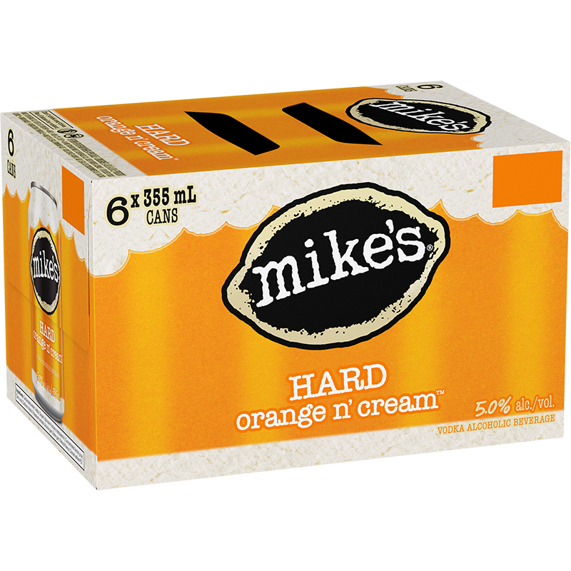 Mikes - 6C MIKES ORANGE N CREAM - 6PK