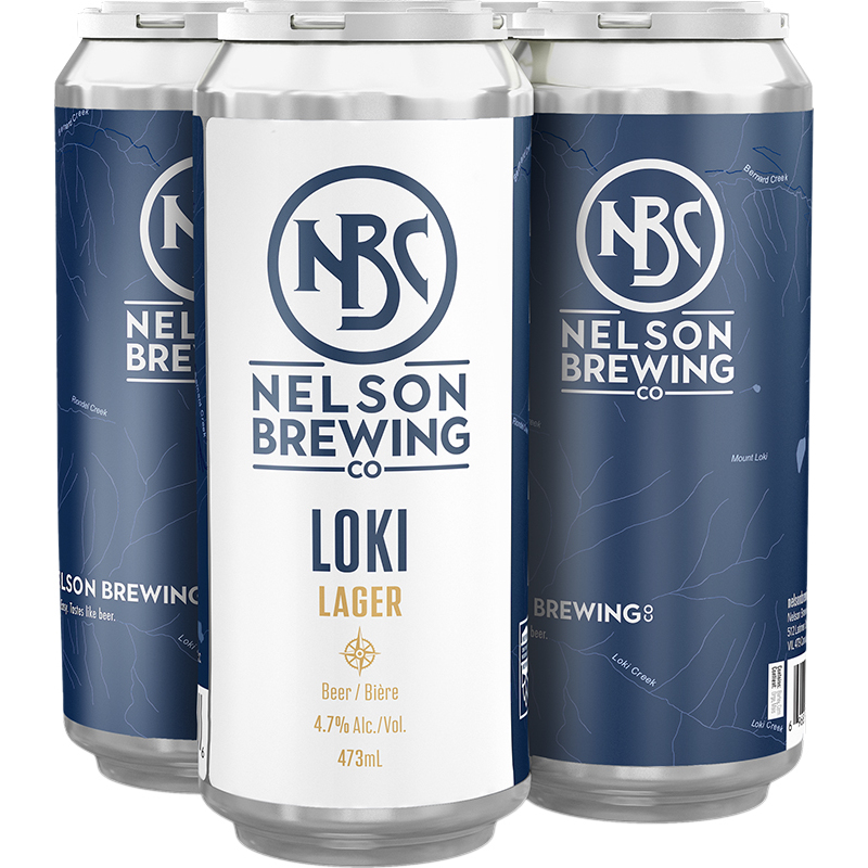 NELSON BREWING COMPANY - LOKI LAGER TALL CAN Canadian Domestic Beer
