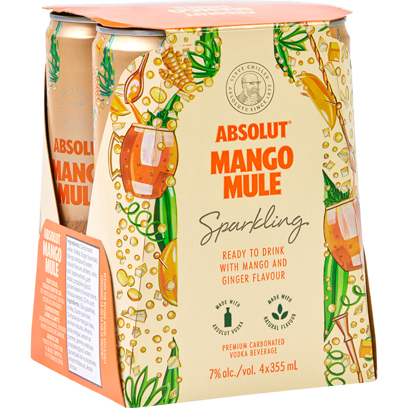 Absolut Mango Mule 4 Pack