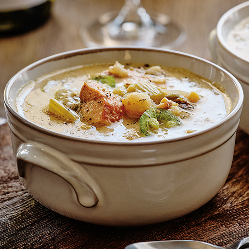 Salmon Chowder - Soup Recipe | BCLIQUOR